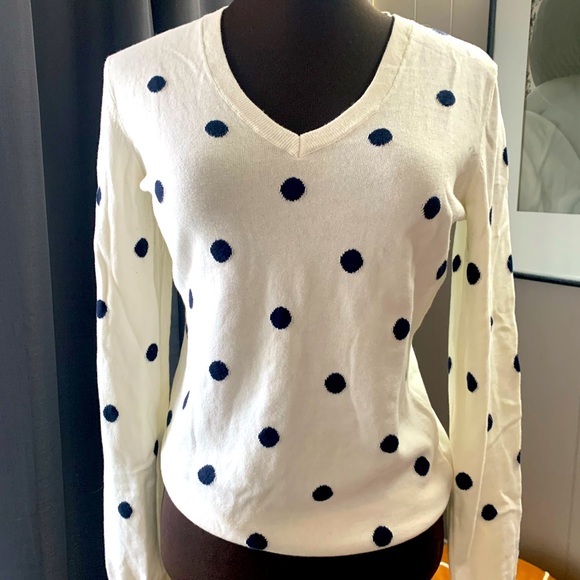 Tommy Hilfiger Sweaters - Tommy Hilfiger lightweight knit polka dot sweater